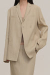 SWAYING/KNIT linen loose suit SW23AW1T69 linen